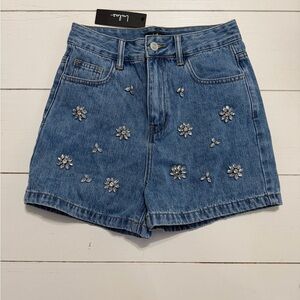Lulus Floral Rhinestone Shorts